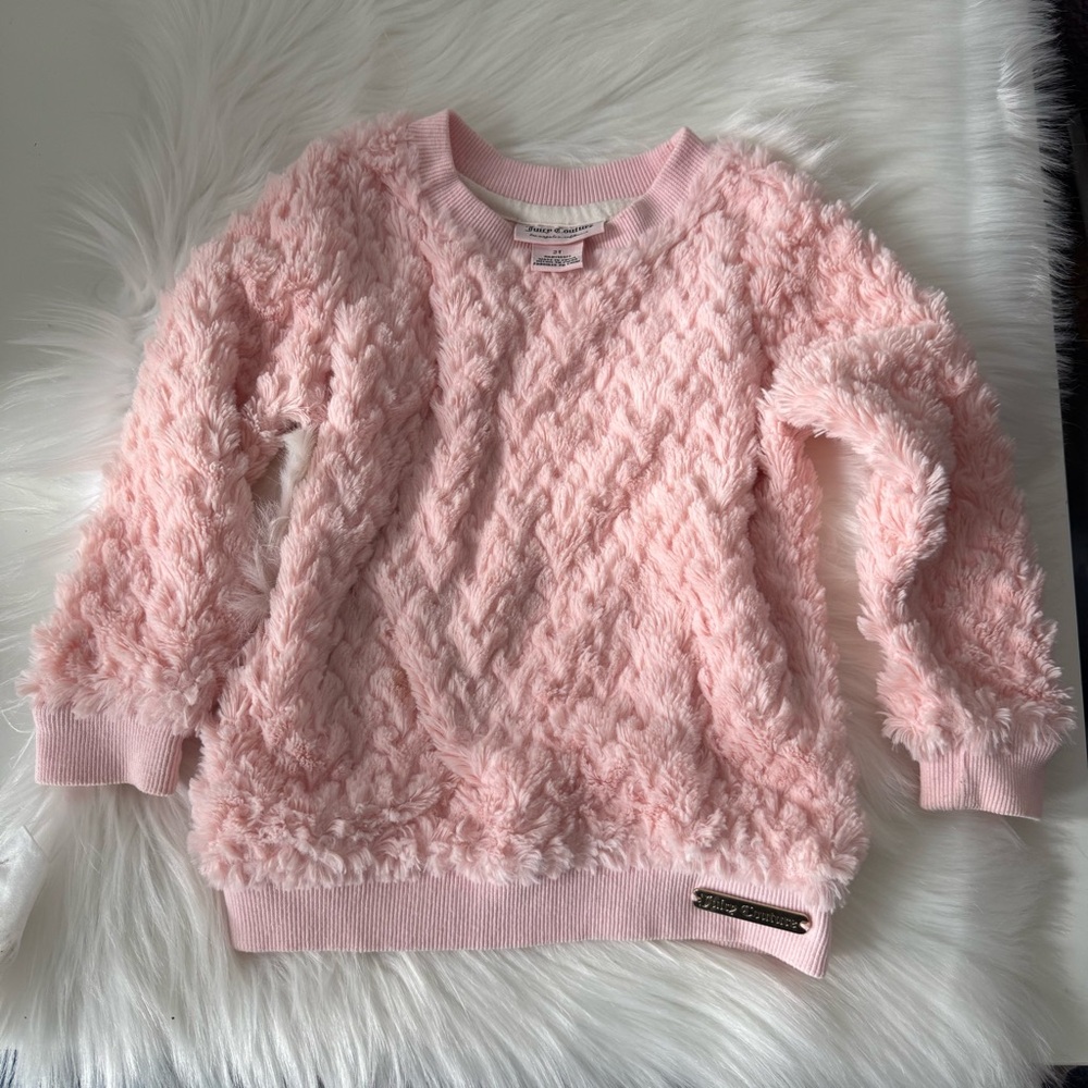 Juicy Couture Fuzzy Sweater Toddler 2T